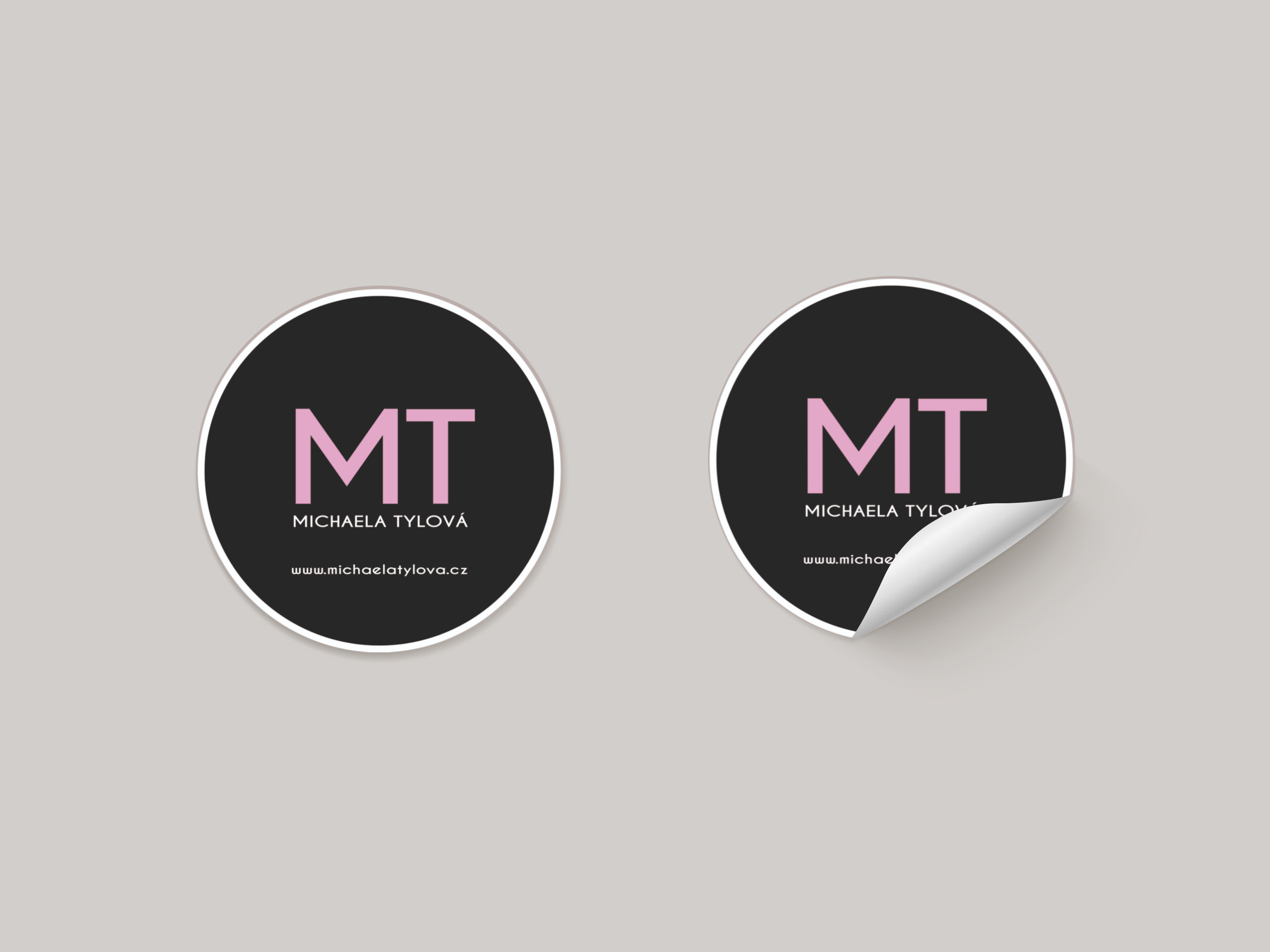 paper stickers mockup